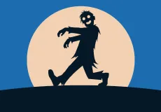 Zombie dancing illustration