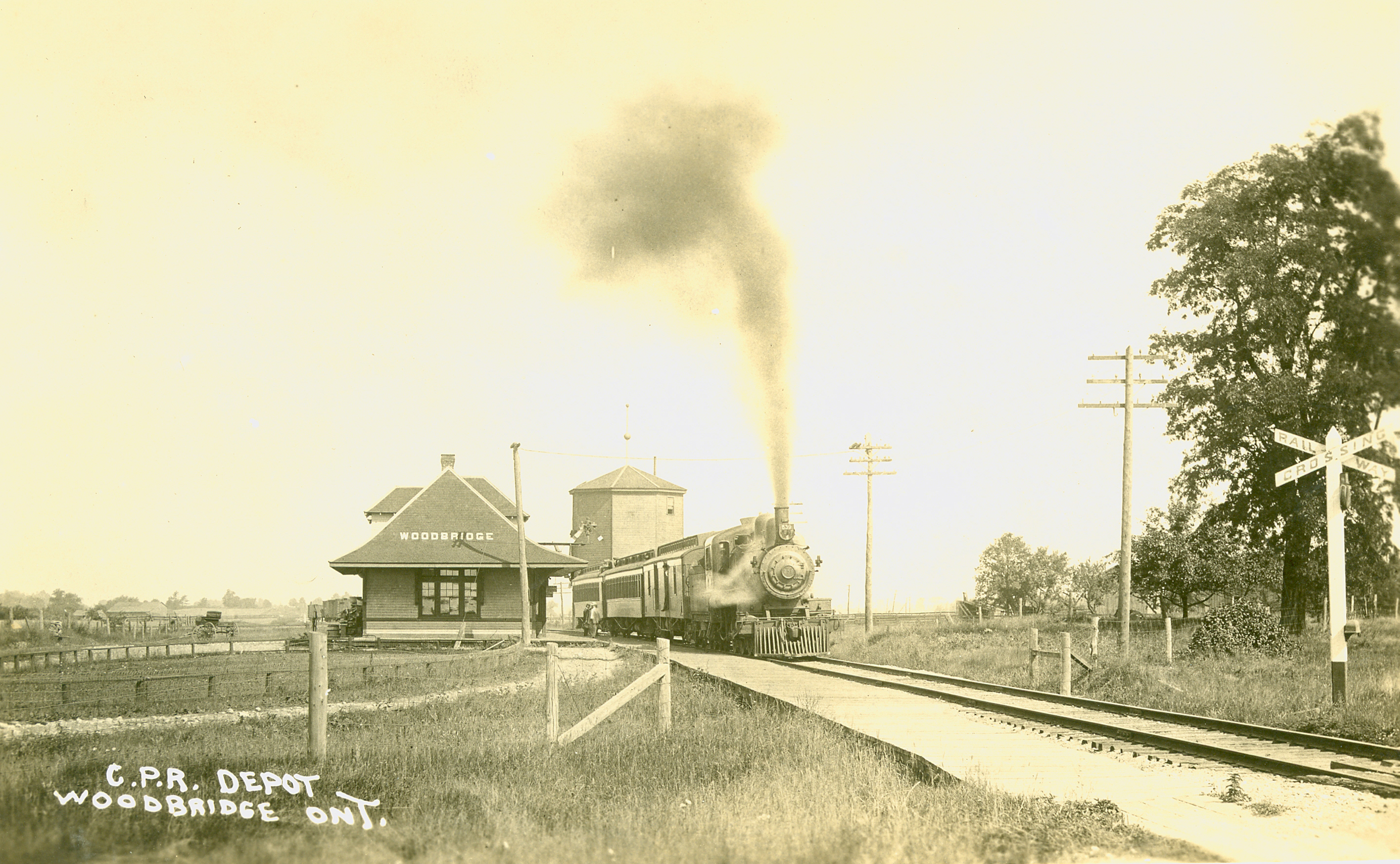 Woodbridge Canadian Pacific Railway Depot, ca. 1900