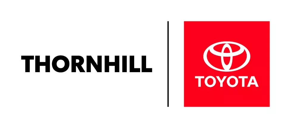 Thornhill Toyota logo including the image of the car emblem identifier