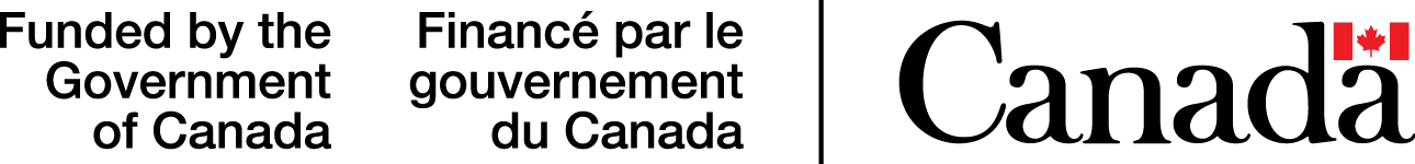 Canadian government logo with text saying Funded by the Government of Canada
