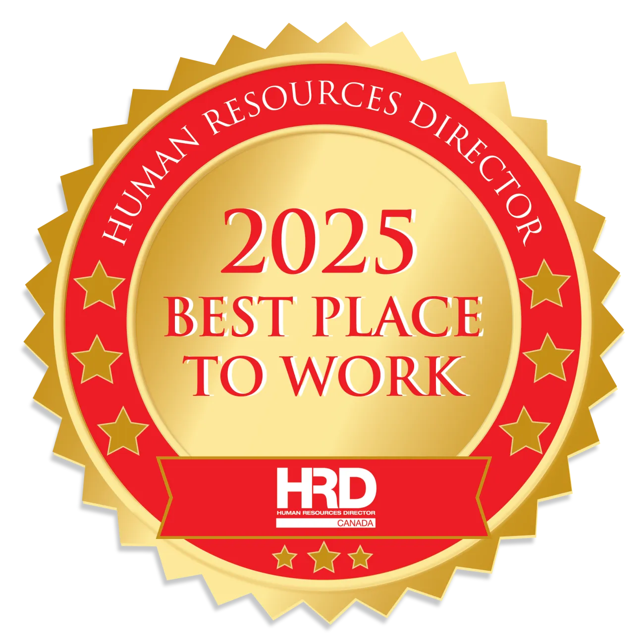 Best Places to Work 2025 award winner badge