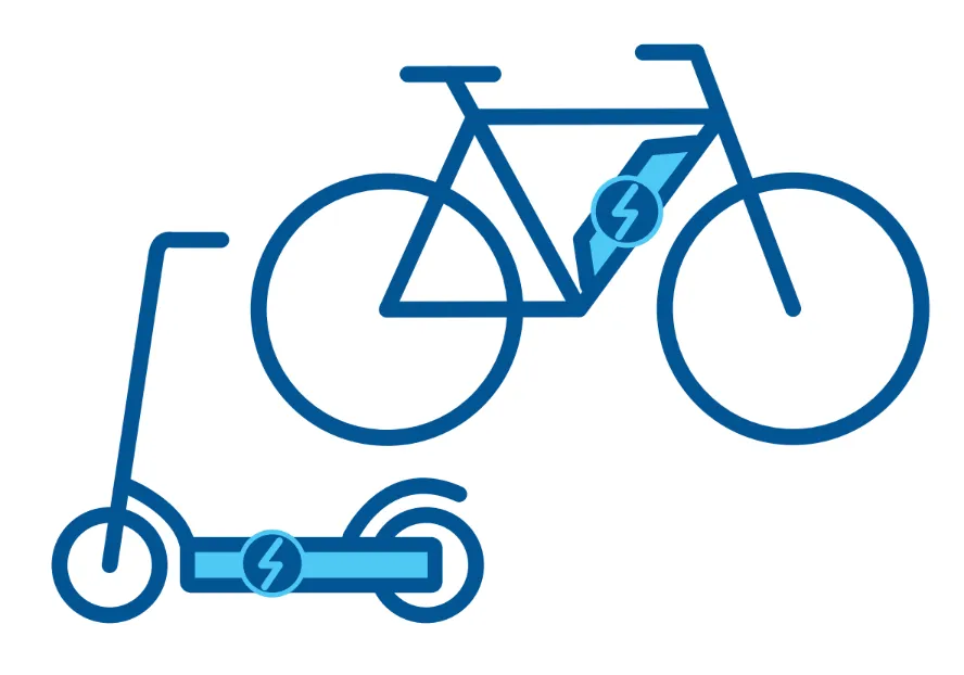 E-scooter and e-bike decal