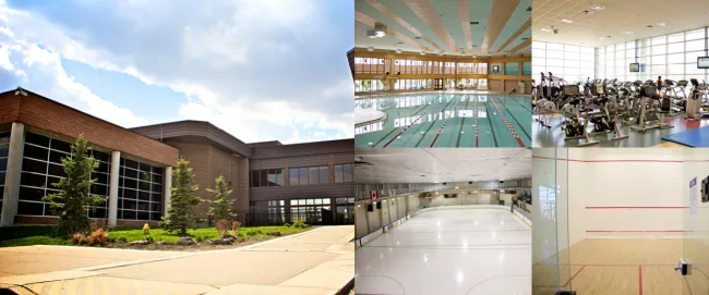 A collage of Al Palladini Community Centre.