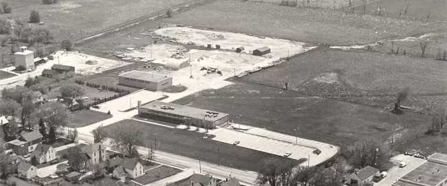 An old aerial view of Vaughan.