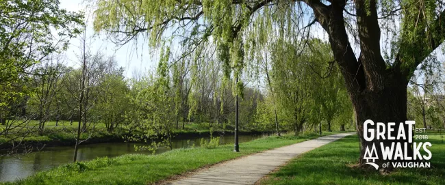 Riverwalk neighbourhood pathway.