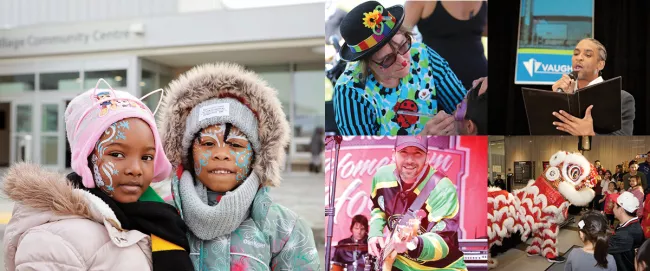 A collage of attendees enjoying vaughan events.