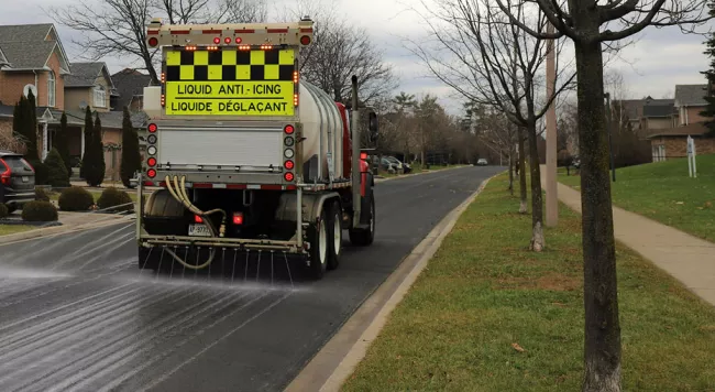 an anti-icing truck