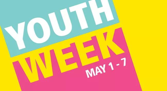 Youth Week sign