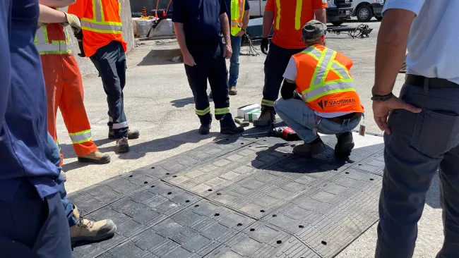 City staff testing traffic calming measures