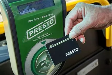 PRESTO Card and PRESTO Card reader