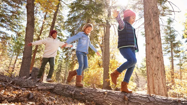 Kids playing outside