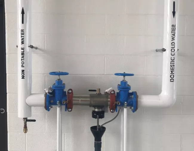 a backflow valve