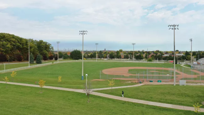 Baseball diamond in Vaughan