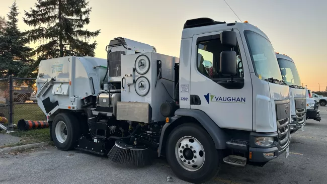 Vaughan street sweeping machine