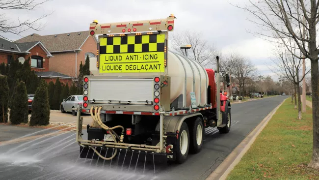 Vaughan Anti-icing truck