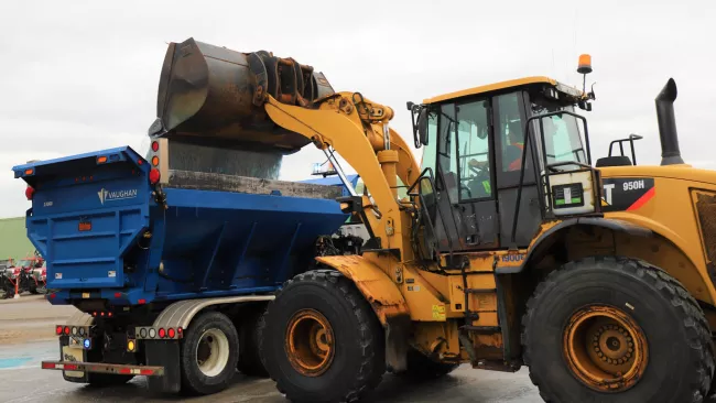 Vaughan salting truck