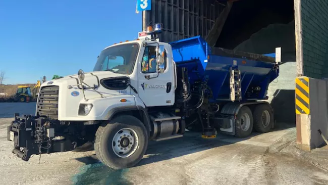 Vaughan salting truck