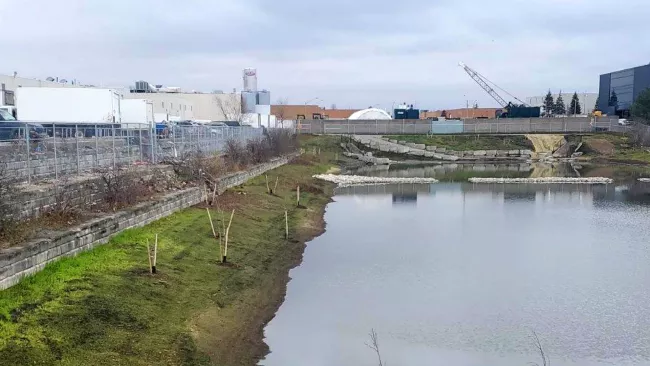 a stormwater pond