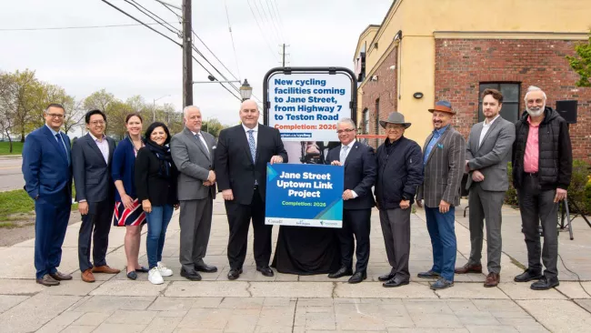 Mayor Del Duca, Members of Council, other dignitaries and staff attending the event