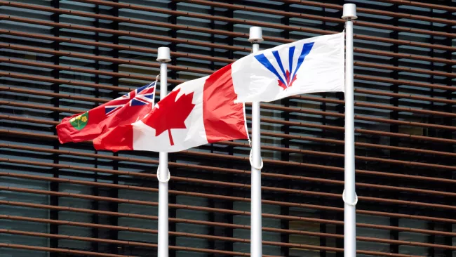 Flags raised at Vaughan City Hall