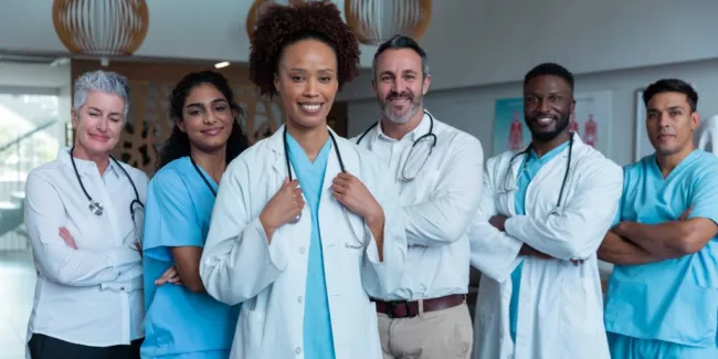 Group-of-diverse-male-and-female-doctors