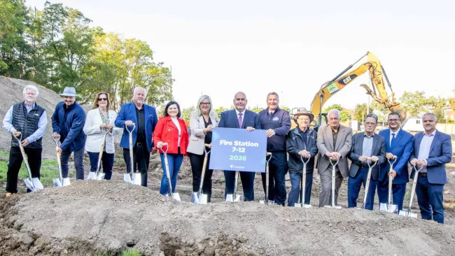 Groundbreaking of Fire Station 7-12