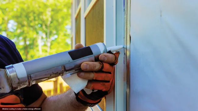 Sealing a home