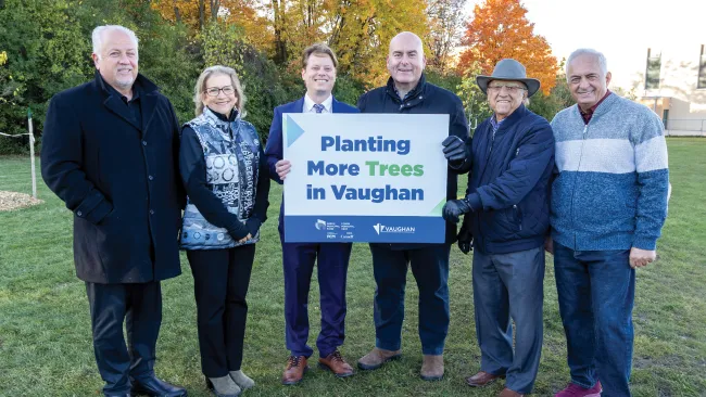 Planting more trees in Vaughan