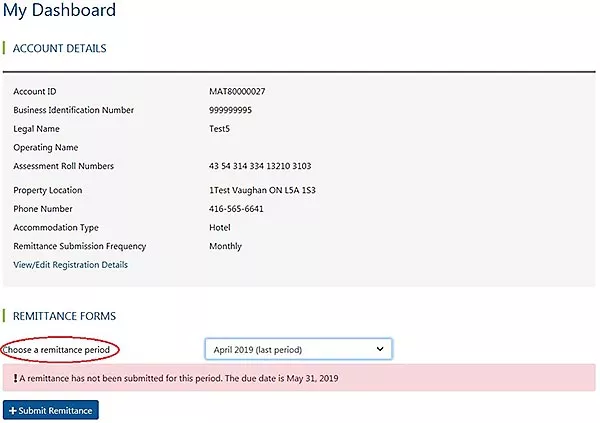 Municipal Accommodation Tax My Dashboard