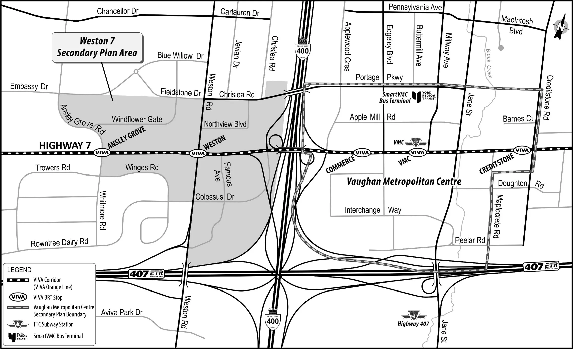 Weston 7 TMP Study Area Map