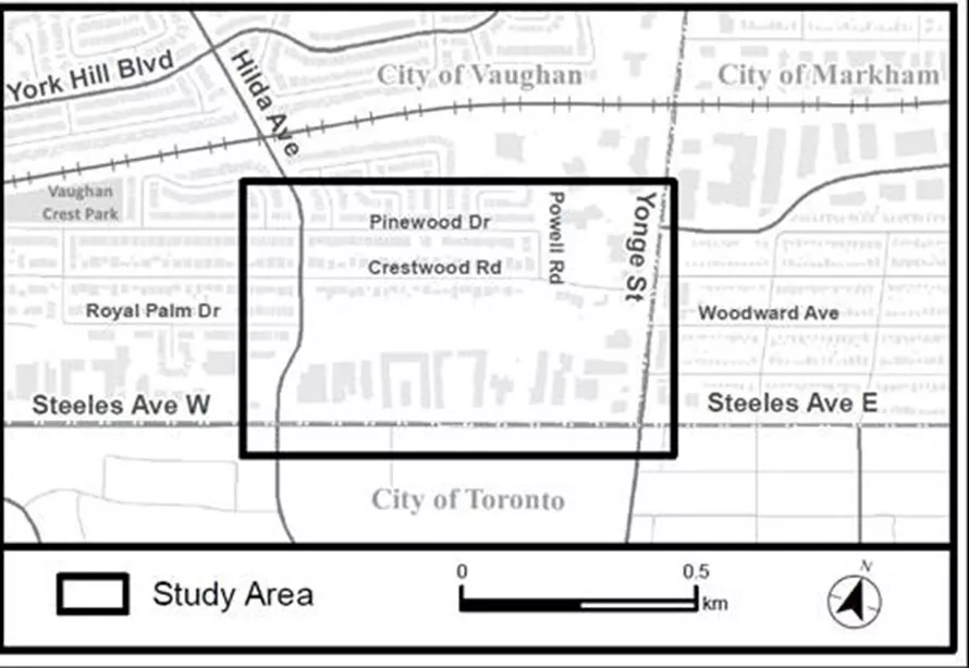 Yonge-Steeles EA Study Area