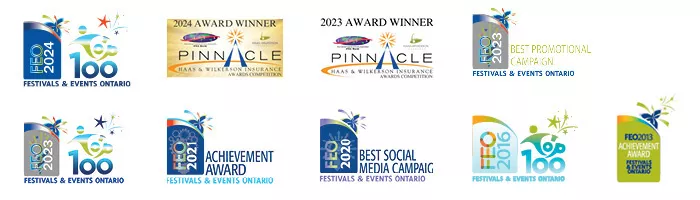 Award icon images for FEO and Pinnacle awards