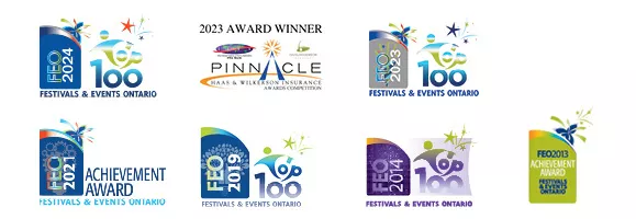 Award icon images for FEO and Pinnacle awards