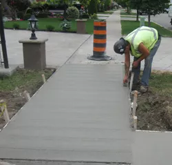 Sidewalk repair labor